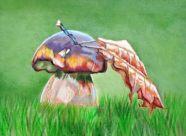 a herfi sekilleri: Akril
kətan 
ölçü: 15x20