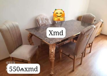 Столы и стулья: Masa desti yeni qonaq otağı mebeli