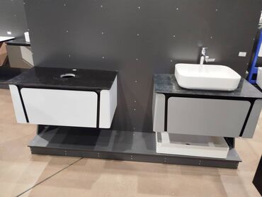 Тумбы для ванны: Тумба для ванны, Новый, С раковиной, МДФ, Бесплатная доставка, цвет - Коричневый — 7