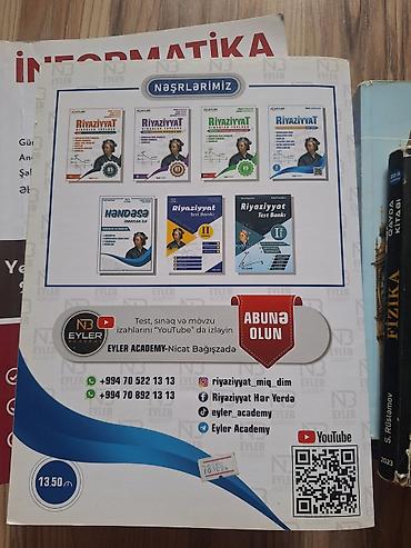 informatika codera pdf: Riyaziyyat – Abituriyentlər və Müəllimlər üçün Dərs Vəsaiti (I hissə) — 2