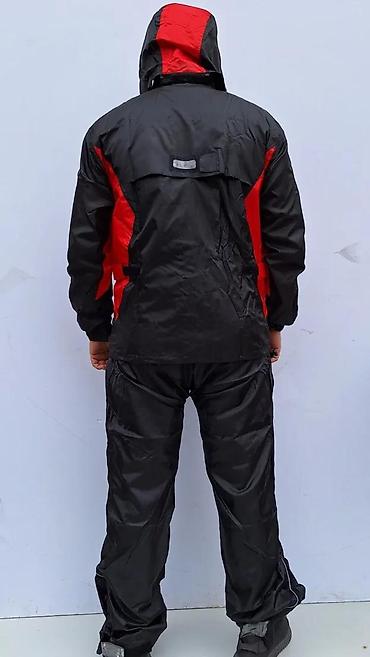 Šuškavci: Muški dvodelni kišni komplet – jakna i pantalone - Materijal: lagani — 2