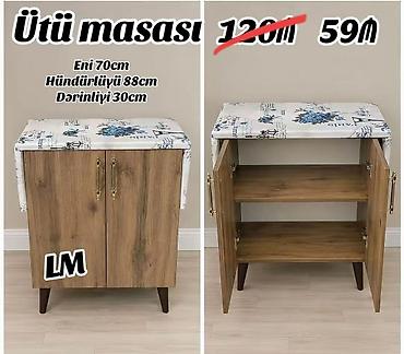 raf ütü qiyməti: Ütü masası‼️ 
Yenidir‼️
Qiymət : 59₼
Çatdırılma ödənişlidir — 1