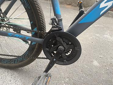 saft mtb: SAT dağ velosipedi – 26” - Çərçivə: yüngül alaşımlı, mavi-qara dizayn — 7