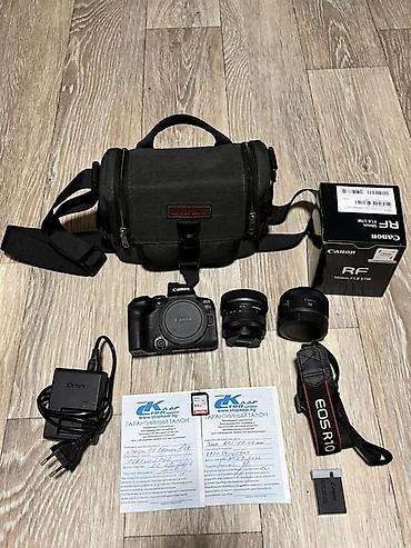 Комплект беззеркальной камеры Canon EOS R10 (байонет RF-S) с at lalafo.kg Комплект беззеркальной камеры Canon EOS R10 (байонет RF-S) с