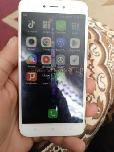 islenmis sazz modem satilir: Redmi 5A, 2 GB, rəng - Boz, Barmaq izi