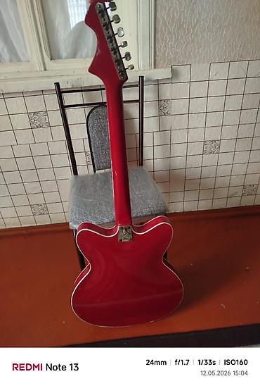 azerbaycan gitara mahnilari: Jolana Tornado elektrik gitarası vintage - Korpus: yarı-akustik — 5