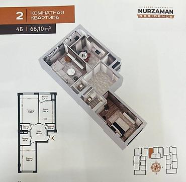 Продажа квартир: 2 комнаты, 69 м², Элитка, 10 этаж at lalafo.kg — 2 Продажа квартир: 2 комнаты, 69 м², Элитка, 10 этаж — 2