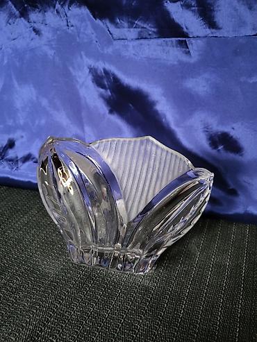 Činije: Cinija kristal,rucni rad,mat.delovi Jugoslavija 70te. Cinija pun — 10