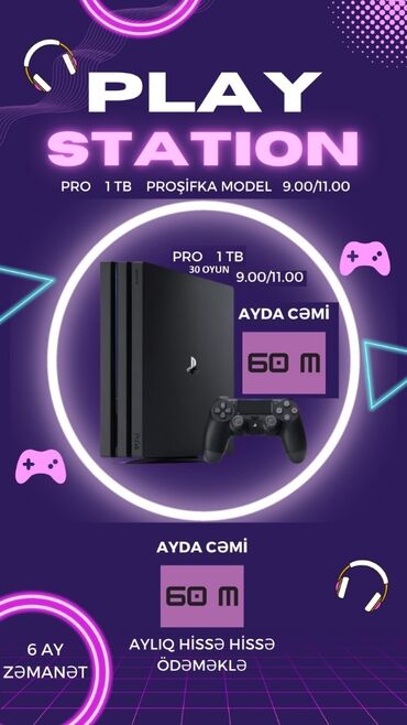 playstation 4 qiymeti bakida kredit: Playstation 4 Nagd ve kredit Cemi 10 deq erzinde onlayn senedlesme