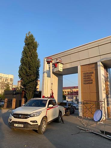 200: Автовышка 12 метров, грузоподъемность люльки 200 кг. Выезд по Бишкеку — 4