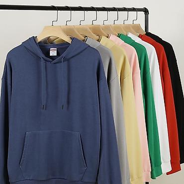 Толстовки, худи: Худи, Оверсайз, Удлиненная модель, Китай, Новый, Стандарт — 1