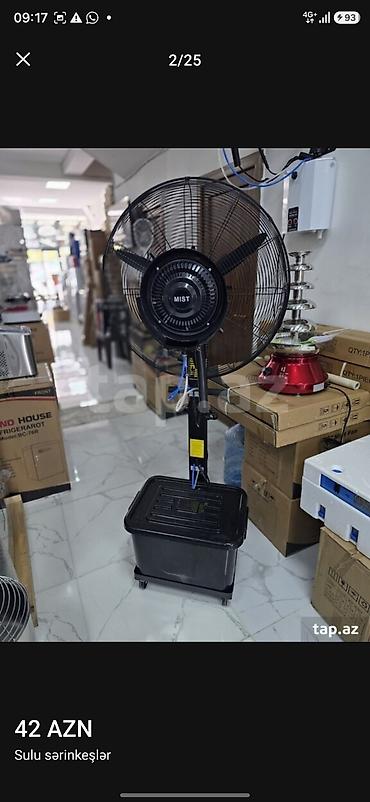 su cəni satılır: Sərinkeş MistFan600watt Sulu Sərinkeş Mist fan Model : MFM - S26 — 5