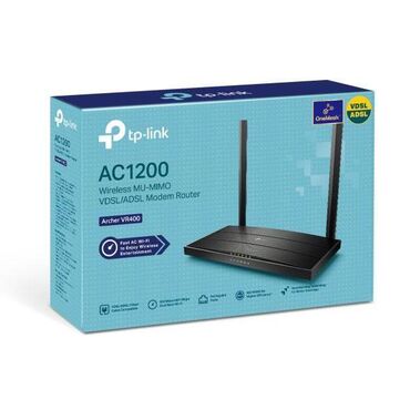 simsiz wifi router: Wifi router TP LINK AC1200 VR400 Məhsulun kodu: 081122021 DP9434
