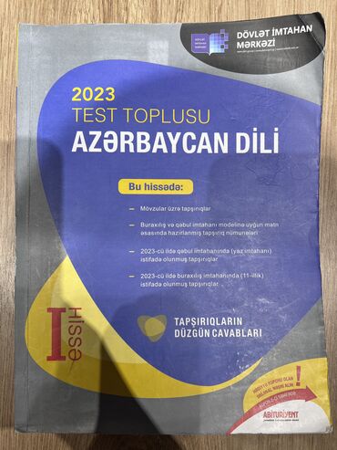 Test Toplusu Azərbaycan dili. Bəzi hissələrində karandaşla qeydlər