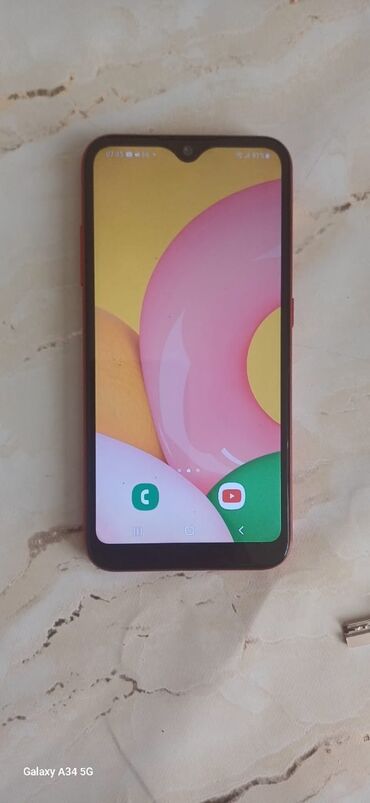 telefonlar samsunq: Samsung Galaxy A01, 2 GB, rəng - Qırmızı