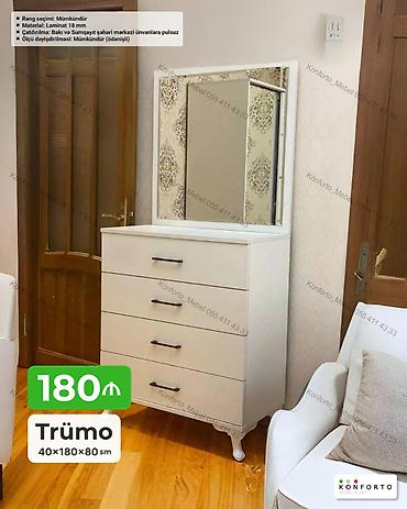 Trümo – 40×180×80 sm - Material: 18 mm laminat - Rəng seçimi lalafo.az -da Trümo – 40×180×80 sm - Material: 18 mm laminat - Rəng seçimi