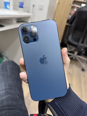 iphone 12 купить в баку: IPhone 12 Pro Max, 128 ГБ, Pacific Blue, Face ID