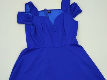 granatowa rozkloszowana sukienki na wesele: Dress, L (EU 40), Shein, condition - Ideal