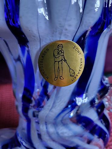 Ostali kućni dekor: Cizma,vaza nova murano,usnama duvano staklo iz 70,80ih. god — 10