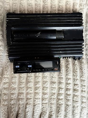 studiya və konsertlərucun kalonkalar: Avtomobil üçün audio dəst: 1DIN USB/TF MP3 maqnitola + SONY 4-kanallı — 4