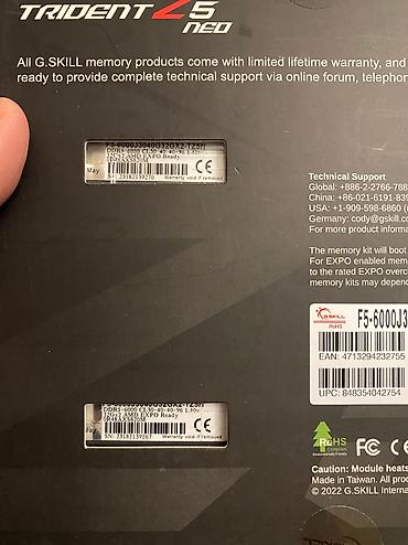 ssd 4 tb: Operativ yaddaş (RAM) G.SKILL, > 32 GB, > 4000 Mhz, DDR5, PC üçün, Yeni — 4