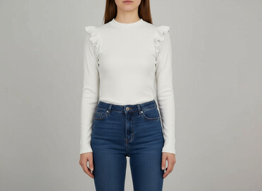 białe t shirty plus size: Wassyl, Жіноча блуза, розмір L
