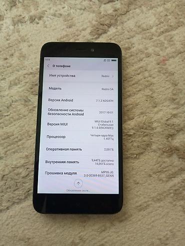rebmi 7a: Redmi, Redmi 5A, Б/у, 32 ГБ, цвет - Серый, 2 SIM — 2