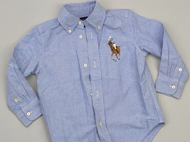 Shirts: Shirt 1.5-2 years, condition - Very good, pattern - Monochromatic, color - Light blue