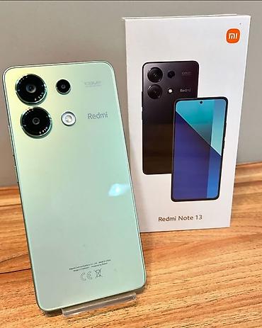 Уюлдук телефондор жана аксессуарлар: Redmi, Redmi Note 13, Колдонулган, 128 ГБ, түсү - Жашыл, 1 SIM — 1