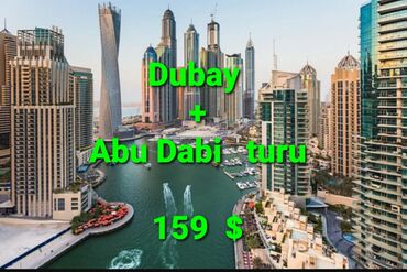 Turizm: Dubay + Abu Dabi turu + Shopping. Qiymət şənbə-bazar günləri 2