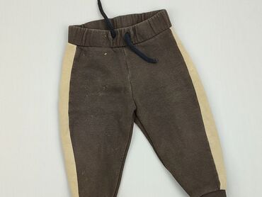 spodnie dresowe khaki: Spodnie dresowe, 9-12 m, stan - Zadowalający