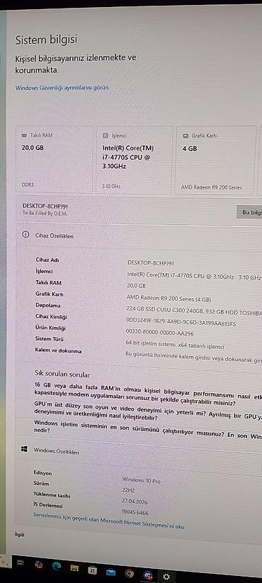 i7 prosessor: Masaüstü kompüter – oyun və gündəlik işlər üçün yığma sistem wpp — 2