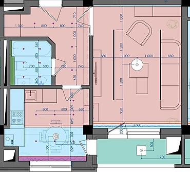 Продажа квартир: 1 комната, 46 м², Элитка, 5 этаж, ПСО (под самоотделку) — 6