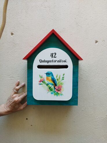 Ev üçün digər mallar: 🌿 Taxtadan hazırlanmış əl işi poçt qutusu 🌿 Həm dekorativ, həm də — 4