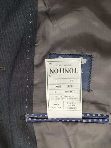 Kostyumlar: Kişi kostyumu – DAKRON (Made in Turkey) - Model: Slim Fit, 2 düyməli — 9