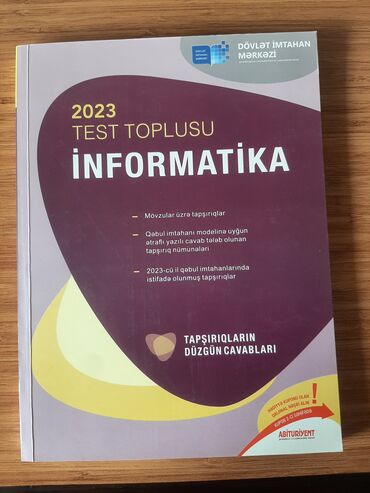 orfoepiya lüğəti 2023: İnformatika DİM test toplusu 2023 Üzərində yazı yoxdur. Təzə alınıb