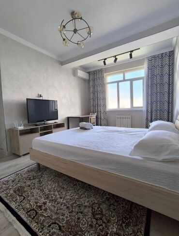 суточные квартиры 1 комнат: 1 бөлмө, Душ кабинасы, Жаздык, жууркан-төшөк каптары, Кондиционер