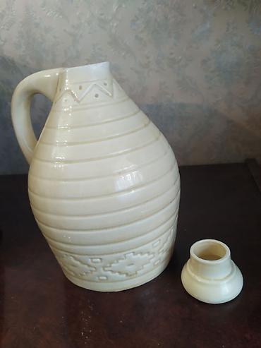 Qab-qacaq və mətbəx ləvazimatları: Rəng - Bej, Keramika, 2 l, SSRİ — 3