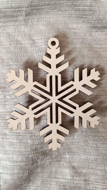 Yeni il oyuncaqları və bəzəkləri: Taxta Yeni il bəzək fiqurlarının dəsti - Material: təbii ağacdan — 2