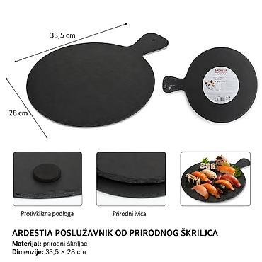 KMT Podloga od škriljca sa drškom 2407598 - Opis: Prirodna daska od