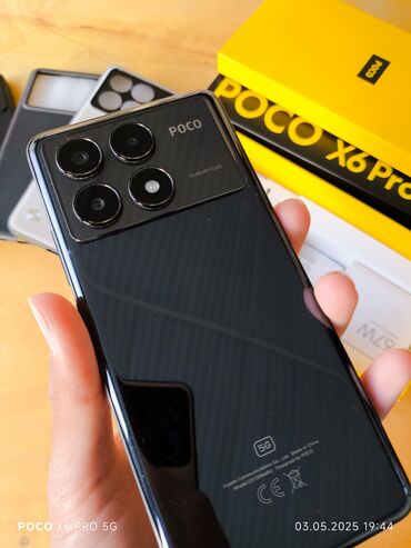 Poco: Poco X6 Pro 5G, Б/у, 512 ГБ, цвет - Черный, 2 SIM