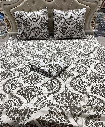 bed sheets: Постельное белье из хлопка 100% с разноцветными принтами Полуторки — 7