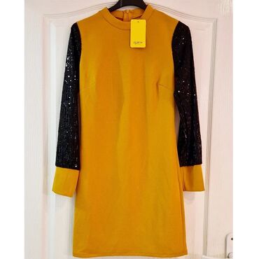 legend haljine 2022: One size, color - Yellow, Evening, Long sleeves