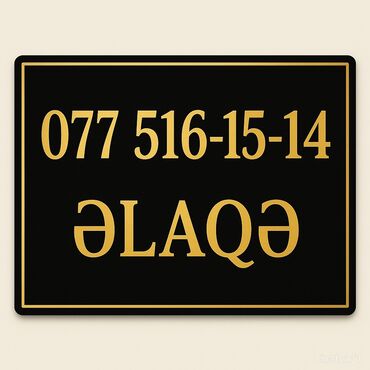 вывеска наружная световая: Nömrə satılırəlaqə üçün Zeng edin(0508475965)