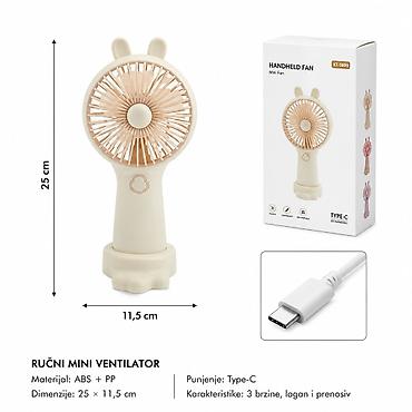 KMT Mali dečji model bočni šav ventilator 600753 Ručni mini