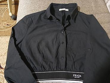Kişi geyimləri: Köynək, Prada, M, rəng - Qara — 1