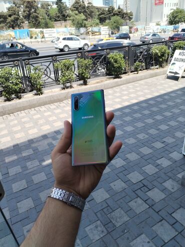 resmi note 8: Samsung Note 10, 256 GB, rəng - Göy
