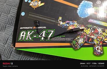 Новый пользовались 2 нед Игрушечный автомат AK-47 2‑в‑1