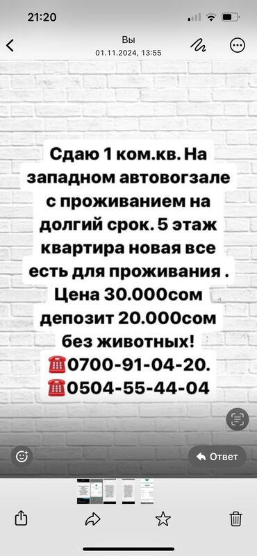 Долгосрочная аренда квартир: 1 комната, Собственник, С мебелью полностью