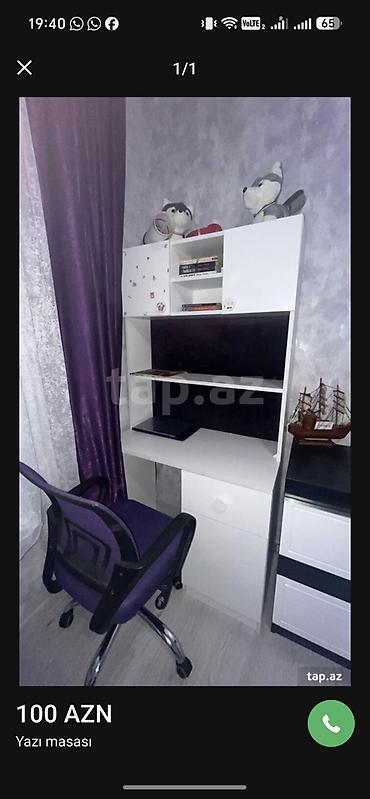 stol ustul: Düz masa, Stul ilə, Polkalı, Siyirməli, Sadə laminat — 2